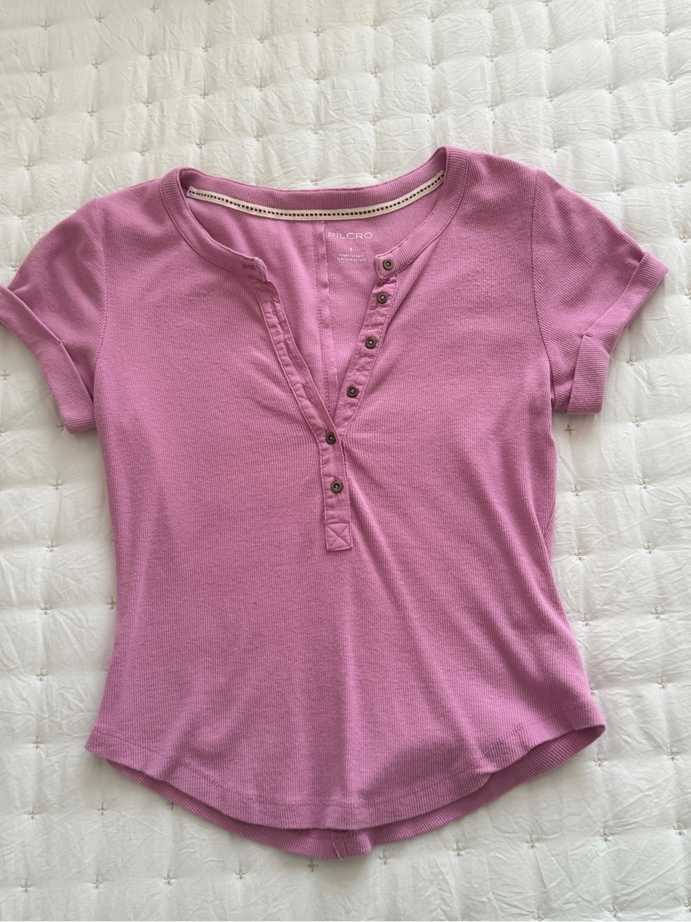 Pilcro Andie Ribbed Henley